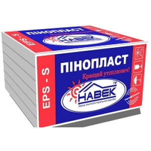 Пінопласт "ЕРS-30-S" 20х1000х1000мм ТМ "НАВЕК" (пак. 0,5м³ / 25 шт)