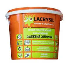 Клей монтажний акриловий "СКАЖЕНА ЛИПУЧКА" (Білий) ТМ "LACRYSIL" 1,2кг
