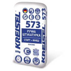 Штукатурка гіпсова універсальна (5-60мм) 573 ТМ "Крайзель" (KREISEL) 25кг (пал. 45шт)