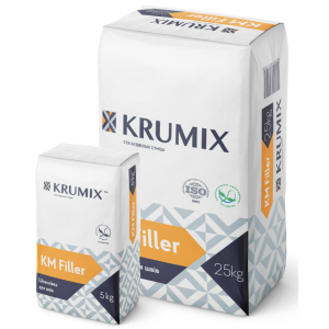 Шпаклівка для швів KM Filler ТМ "КРУМіКС" (КRUMIX) 25,0кг (пал. 1,125т)