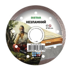 Диск алмазний "НЕЗЛАМНИЙ" 1A1R Ø125x1,6х8x22,23мм кераміка, цегла, бетон ТМ "DISTAR"