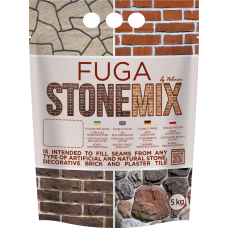 Затірка коричнева "Fuga Stonemix" ТМ "Полімін" (Polimin) дой-пак 5 кг