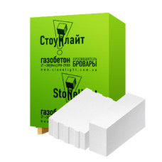 Блок газобетонний D500 120х200х600мм ТМ "СТОУНЛАЙТ" (STONELIGHT) (шт 0,0144м³ / пал. 2,16м³ - 150шт)
