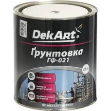 Грунтівка антикорозійна "ГФ-021" Червоно-коричнева ТМ "DekArt" 2,8кг