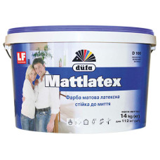 Фарба водоемульсійна латексна "Mattlatex D100" ТМ "DUFA" матова, для внутрішніх робіт 7,0кг