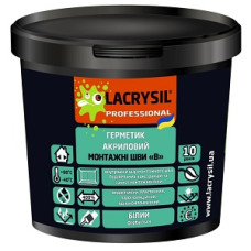 Герметик акриловий "МОНТАЖНІ ШВИ (В)" внутрішні (Білий) ТМ "LACRYSIL" 7,0кг