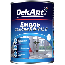 Емаль алкідна "ПФ-115П" Червоно-коричнева ТМ "DekArt" 2,8кг